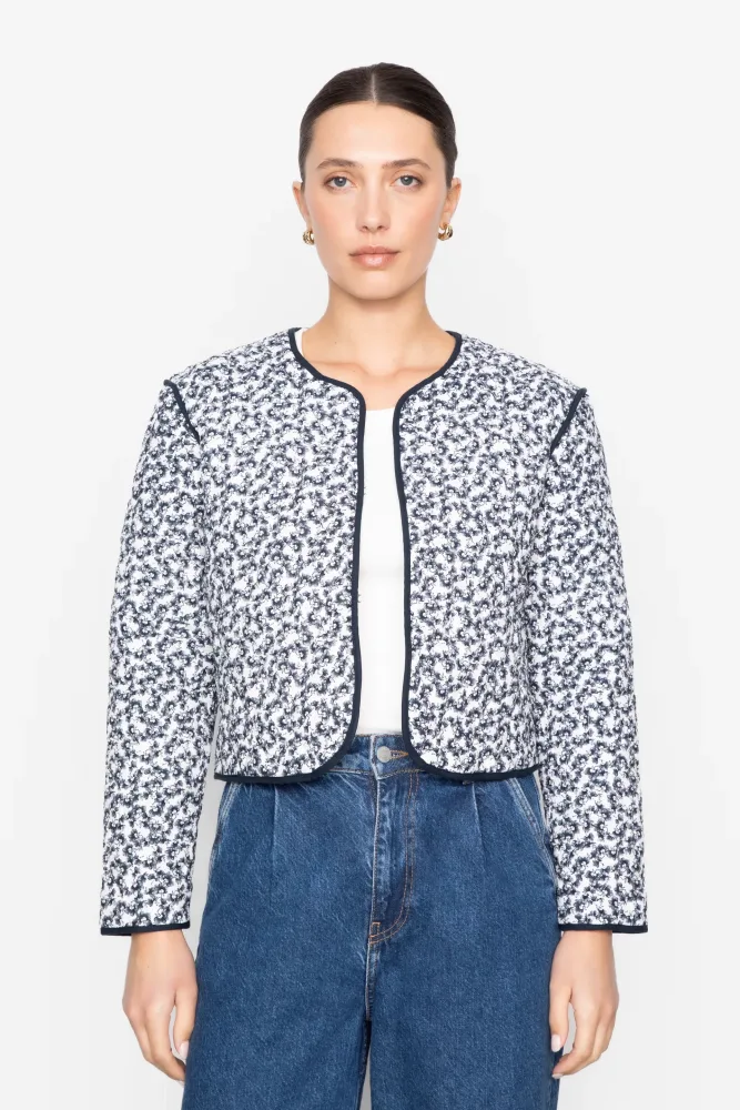 Elvera Jacket - Navy Rosehip Print - Bilde 2