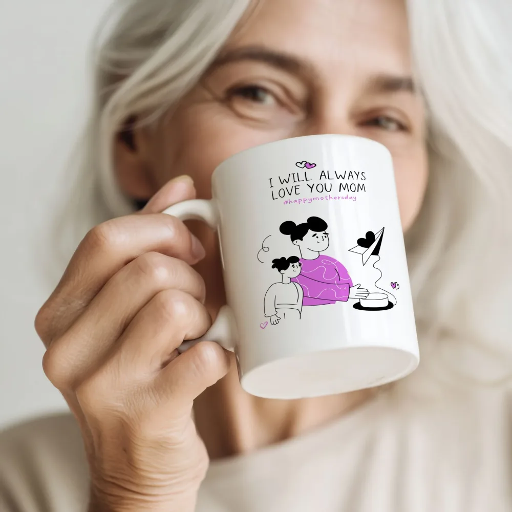 I WILL ALWAYS LOVE YOU MOM No10 – KERAMIKKRUS - Bilde 2