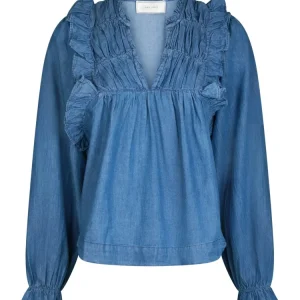 Janis Denim Blouse – Blue