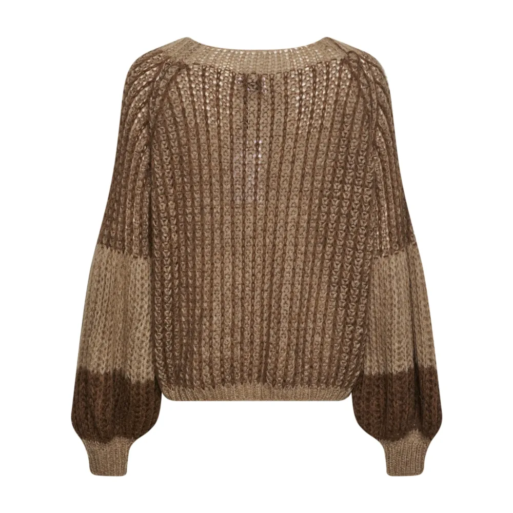 Liana Knit Cardigan - Brown/Camel - Bilde 2