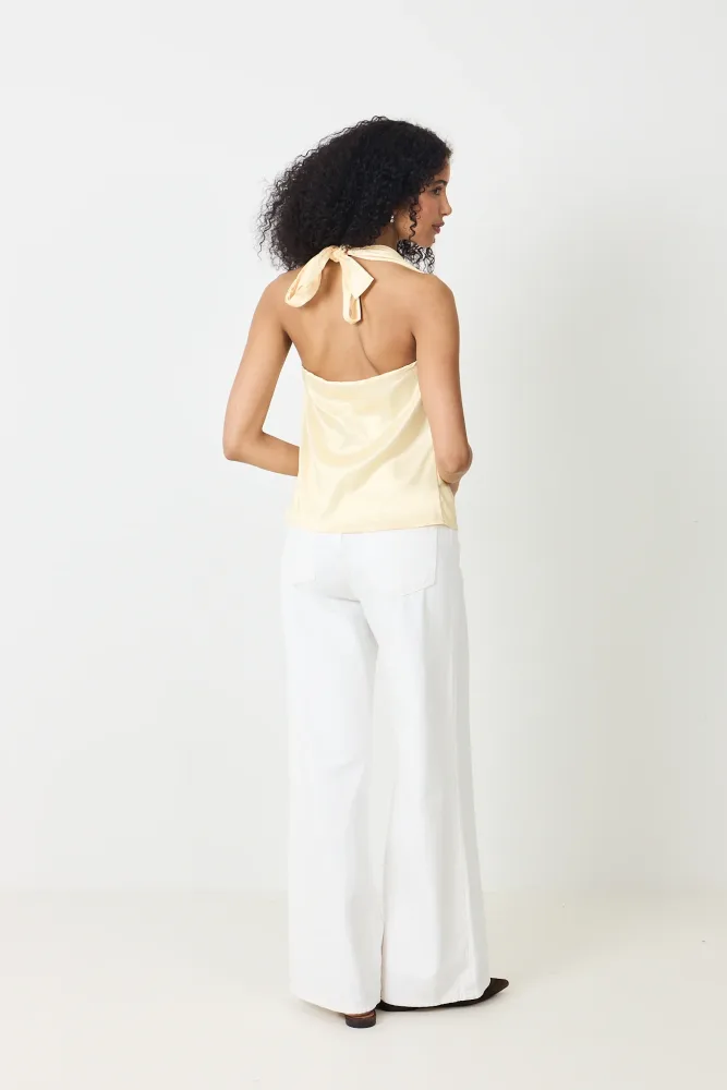 Hollyic Wrap Top - Yellow - Bilde 3
