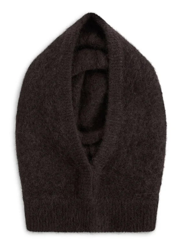 Kajsa Chunky Balaclava - Dark Brown