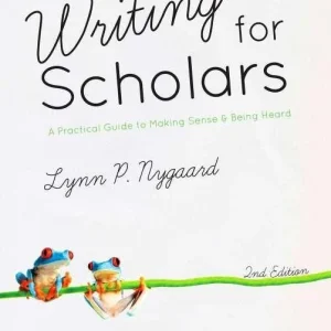 Writing for scholars Writing for scholars
