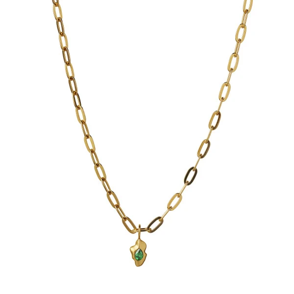 STINE A - Chunky Pendant Chain - Gold - Bilde 2