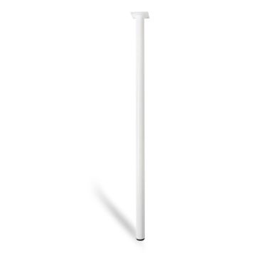 MØBELBEN REI STÅL Ø30X800MM HVIT MØBELBEN REI STÅL Ø30X800MM HVIT