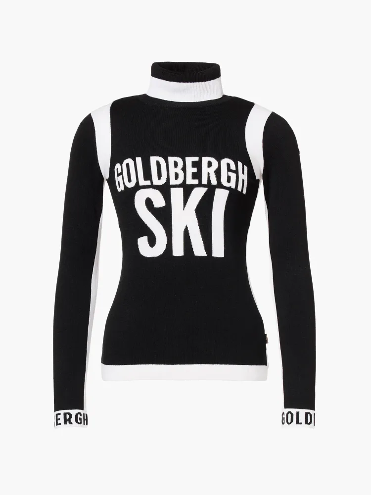 Noemi Long Sleeve Knit Sweater - Black