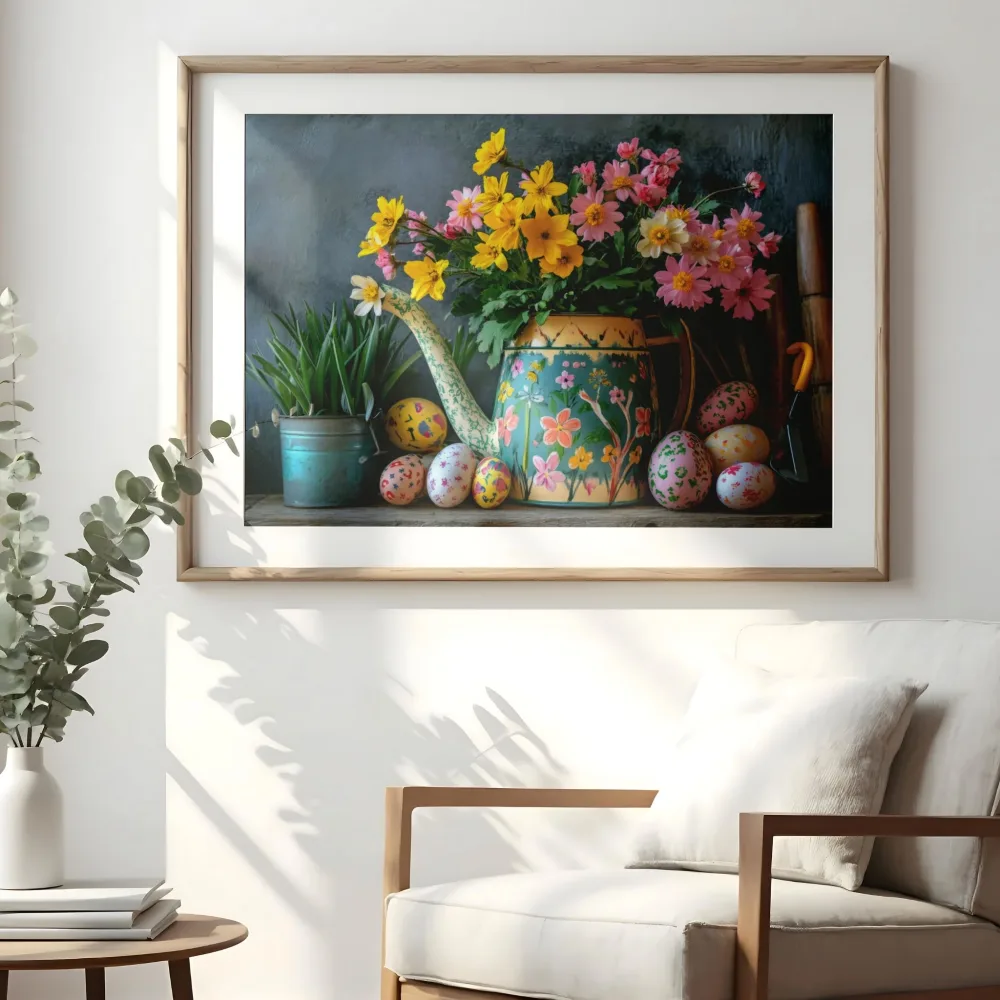 Fargerike vårblomster - plakat - Bilde 2