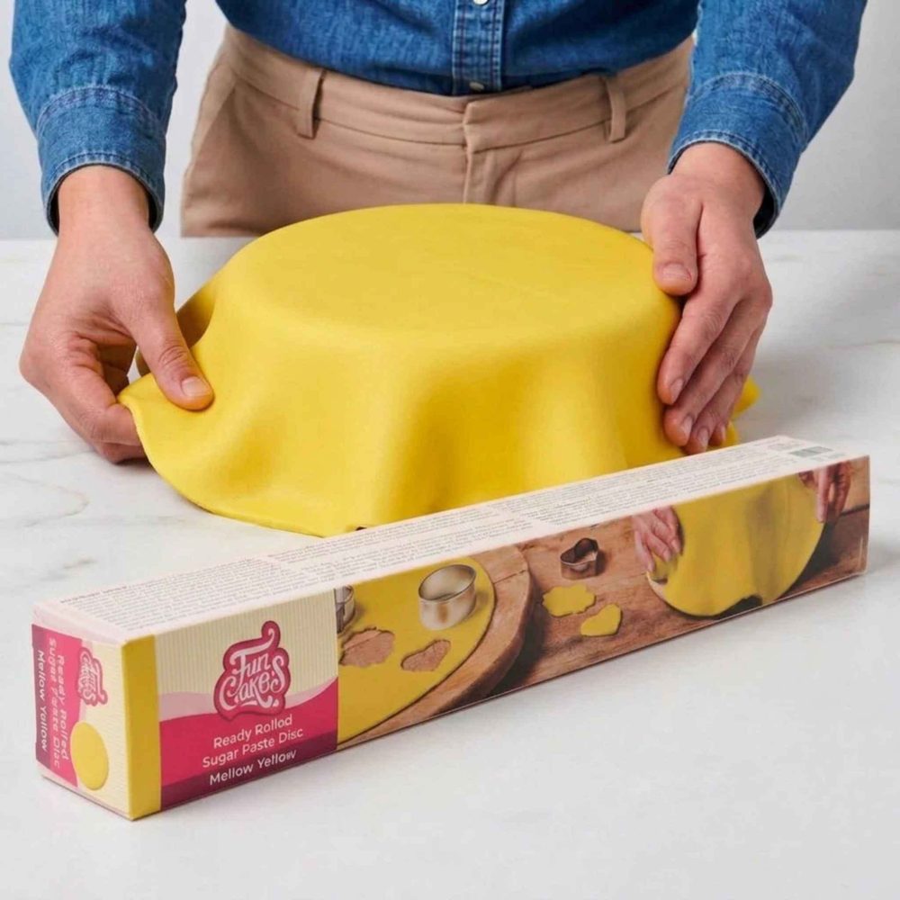 FunCakes Fondantlokk Gul fondant FunCakes Fondantlokk Gul fondant