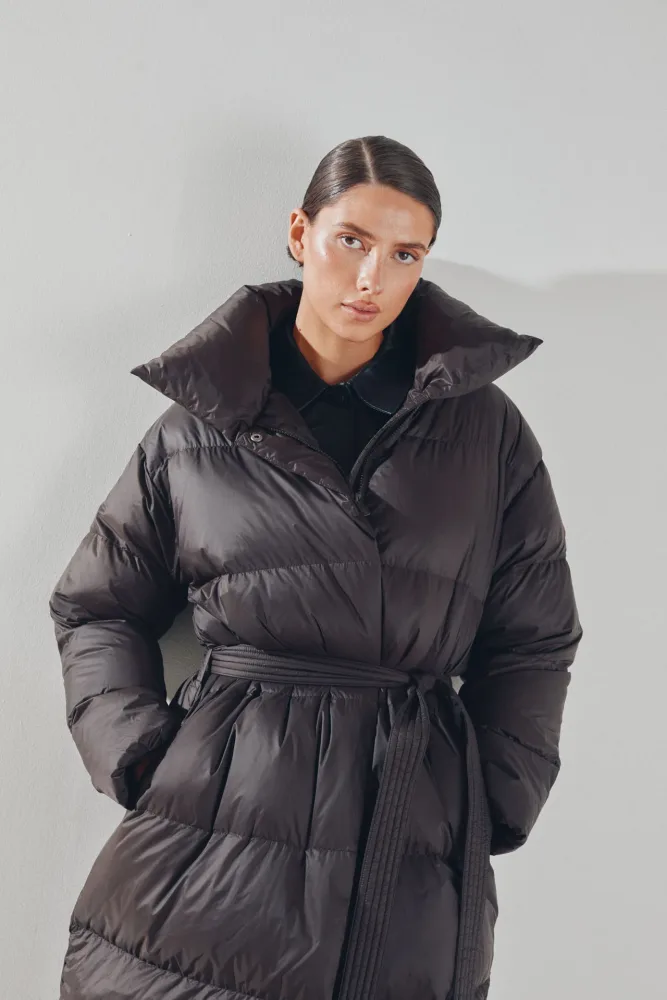 Dakota Down Coat - Dark Brown - Bilde 3