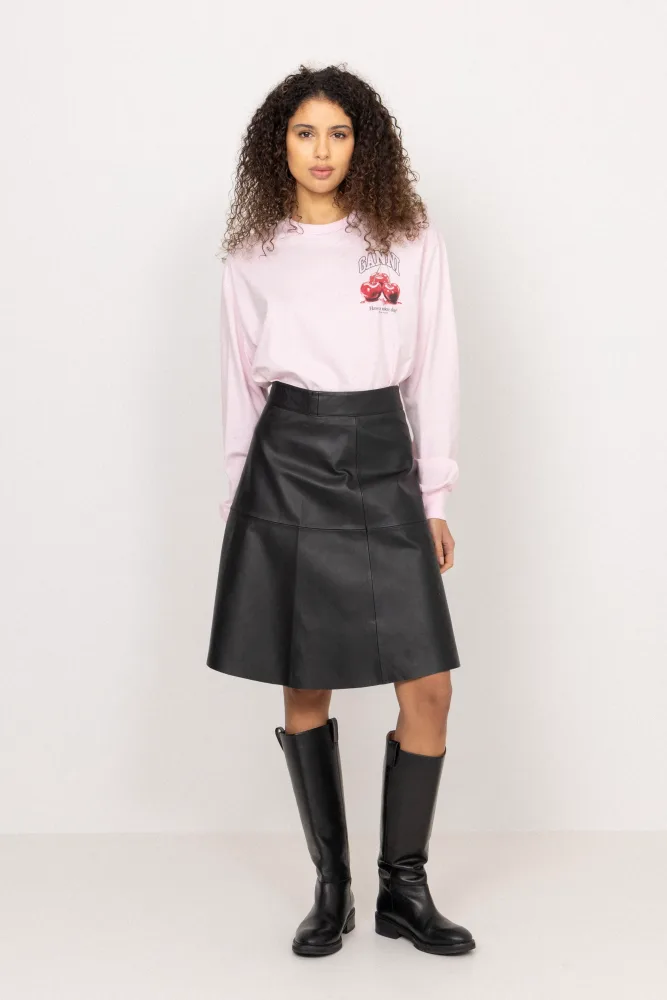 Basic Cotton Jersey Long Sleeve - Chalk Pink - Bilde 3