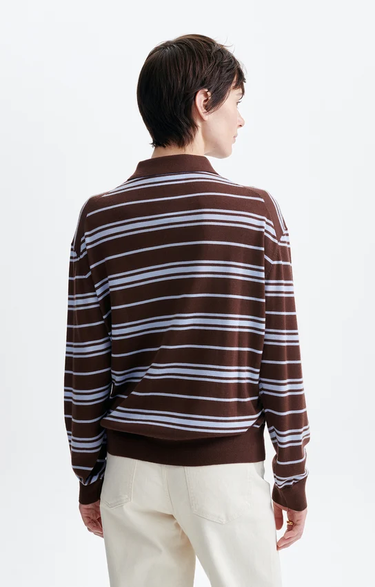 VANESSA BRUNO - Hadrien Sweater - Chocolat/Denim - Bilde 3