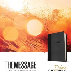 The Message Deluxe Gift Bible (Leather-Look, Black/Slate)
