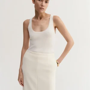 ALMADA LABEL – Indy Rib Top – Cream ALMADA LABEL – Indy Rib Top – Cream