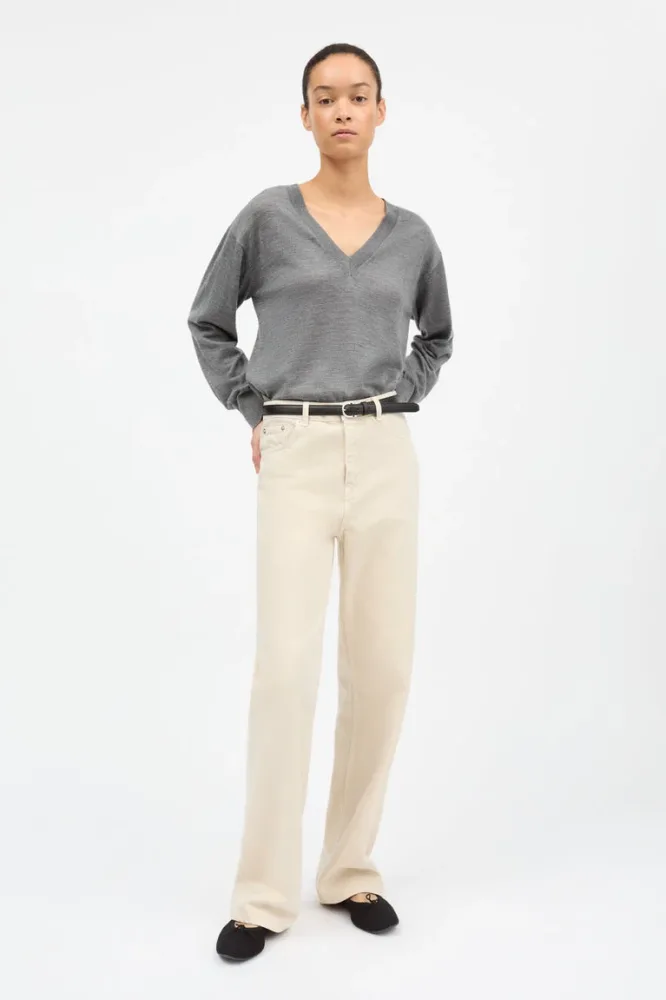 SKALL - Maddy Straight Jeans - Beige