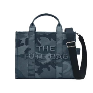 The Camo Jacquard Medium Tote – Blue Multi