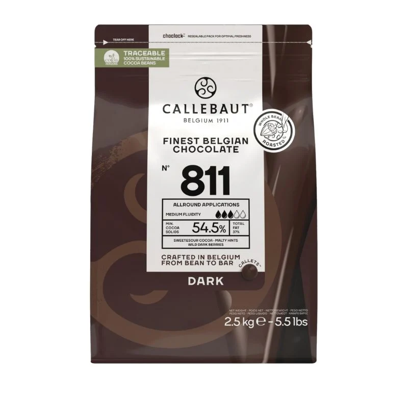 Callebaut mørk sjokolade, 2,5kg Callebaut mørk sjokolade, 2,5kg