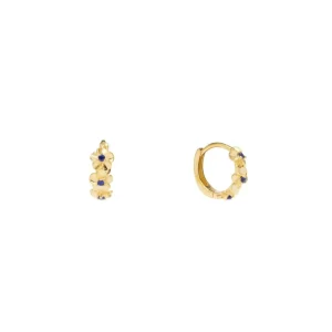 Pico Copenhagen – Aster Crystal Hoops – Midnight