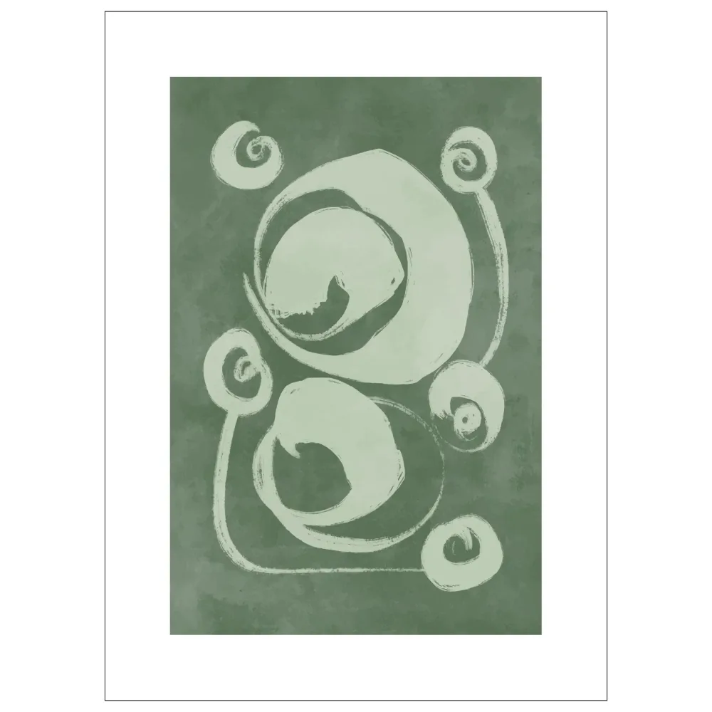 GREEN ABSTRACT No7 - PLAKAT