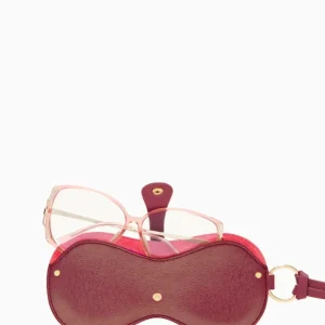 ULLA JOHNSON – Alvie Sunglass Case – Orchid Colorblock ULLA JOHNSON – Alvie Sunglass Case – Orchid Colorblock