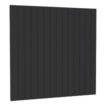 SKUFFEFRONT RIVA FOR SERVANTSKAP AGNES 50CM RILLET SVART MATT