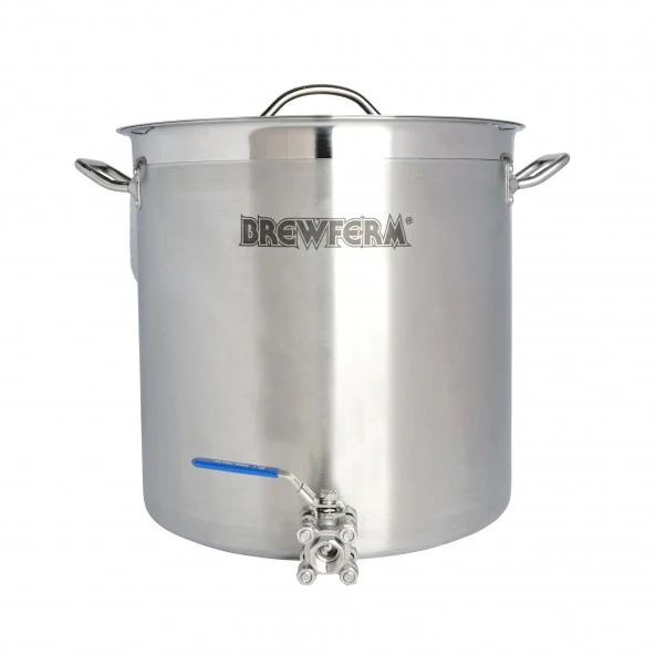 Bryggekjele 35L med kuleventil og lokk – Brewferm