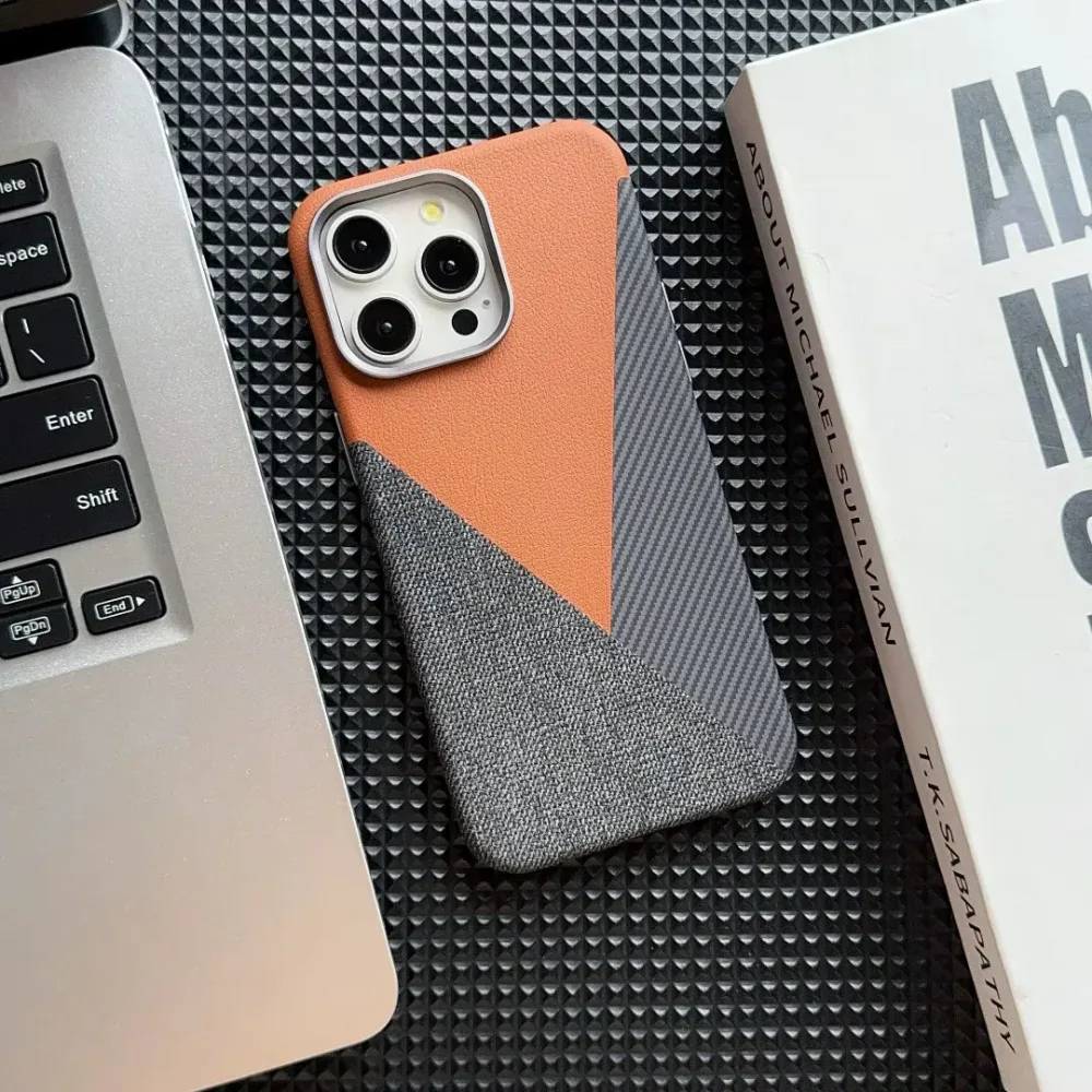 iPhone 14 Pro Business Lærdeksel – Anti-Drop Multicolor
