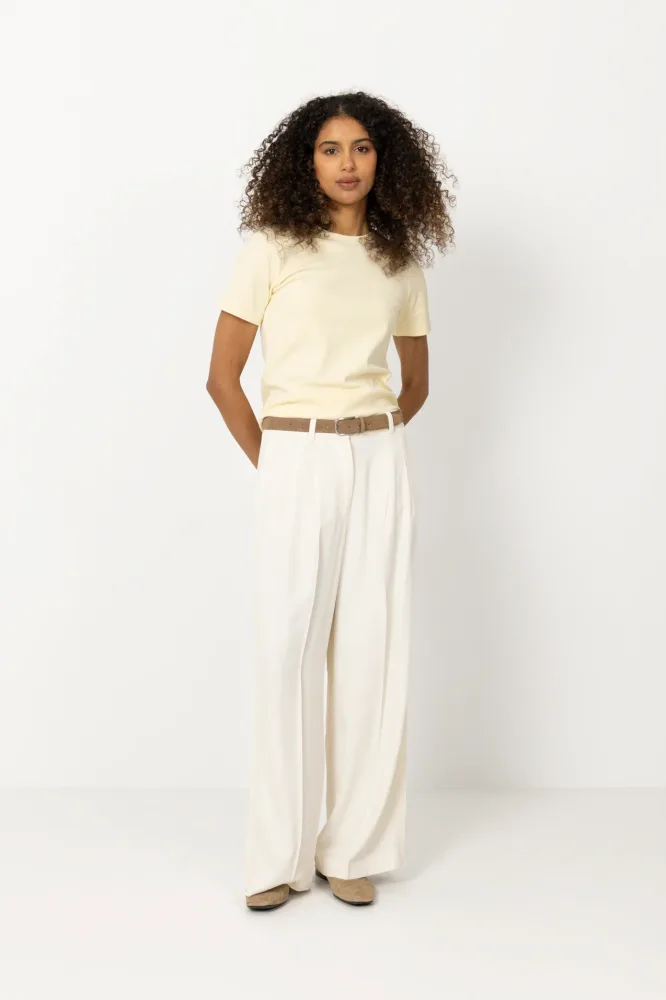 Linn Tee - Pastel Yellow - Bilde 2