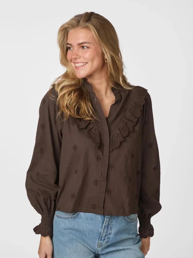 Degas Blouse - Dark Brown - Bilde 2