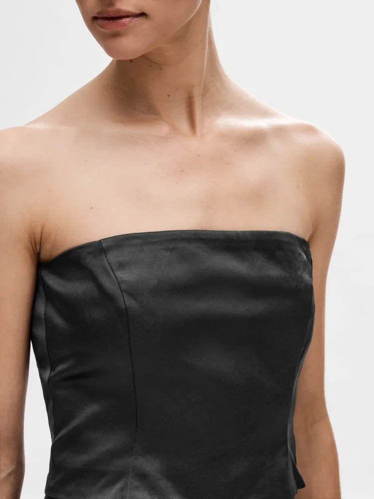 Aresia Bustier Top B - Black - Bilde 3