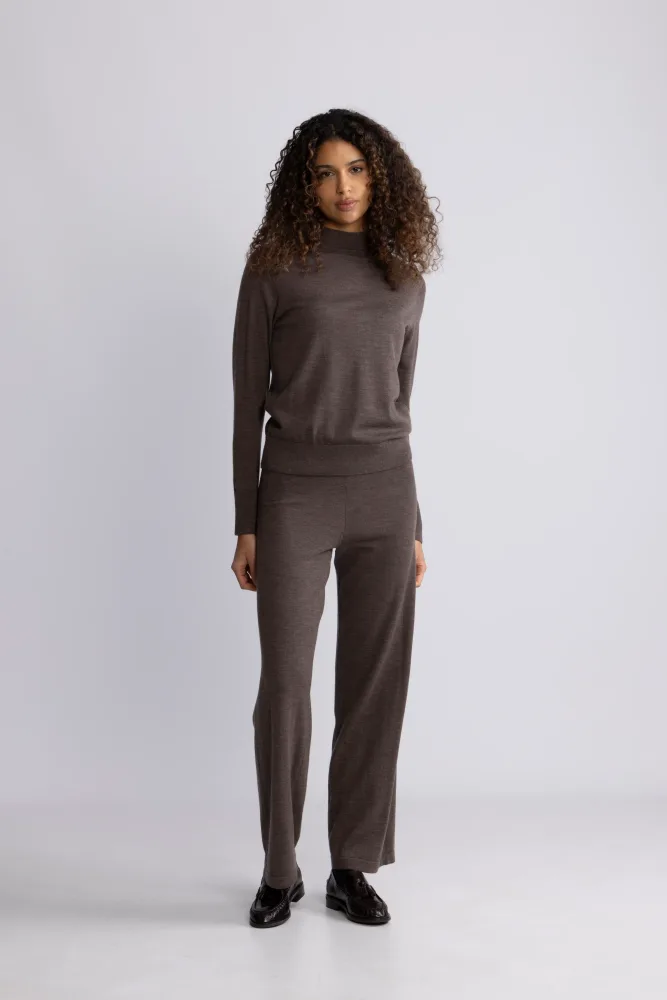 Thea Hanni Ls Knit T-Neck - Delicioso - Bilde 3