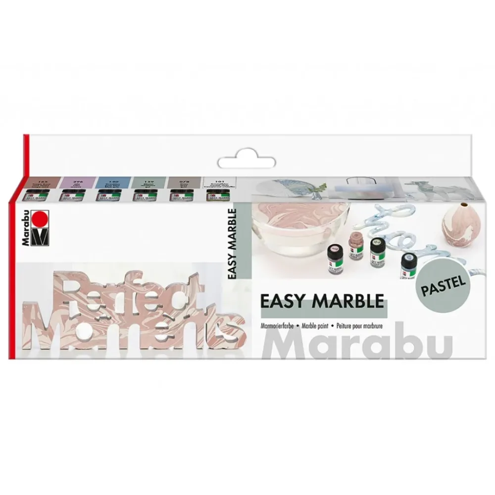 Marabu Easy Marble Sett – Pastell Marabu Easy Marble Sett – Pastell