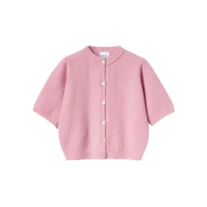 Kae Ss Knit Cardigan – Blush