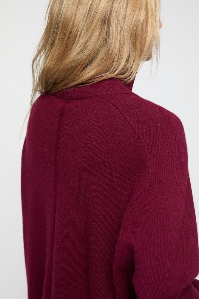 Cape Cod Turtleneck Sweater - Burgundy - Bilde 3