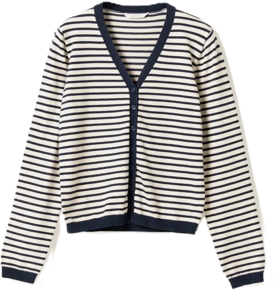 N-Marg Knit Cardigan - Dannia Blue Stripe - Bilde 3
