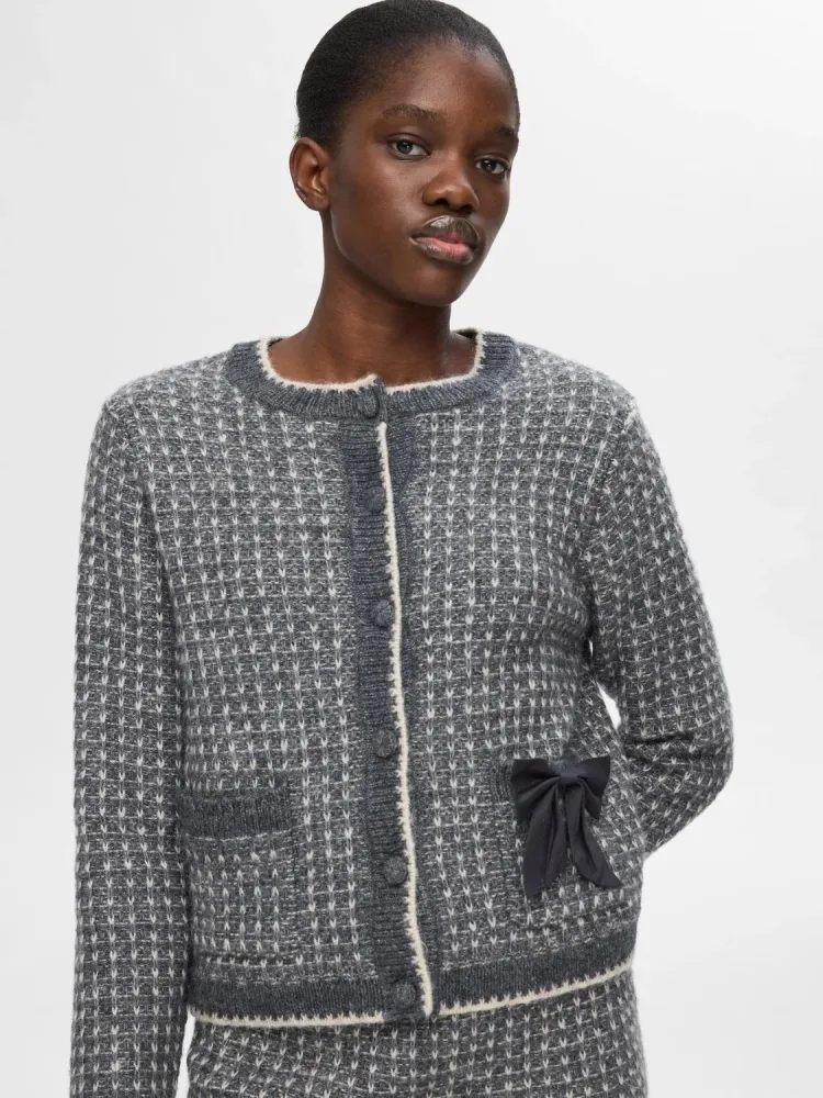 Sine Ls Knit Cardigan - Volcanic Ash Birch - Bilde 2