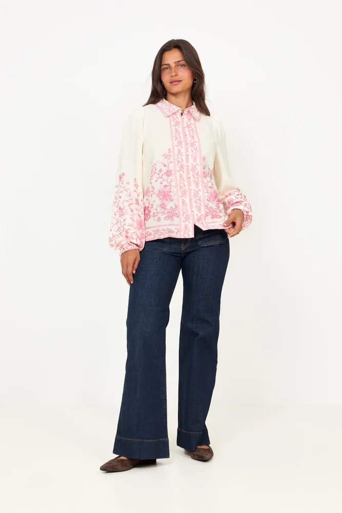 Yascoralina Ls Shirt - Pristine Coralina Print - Bilde 2