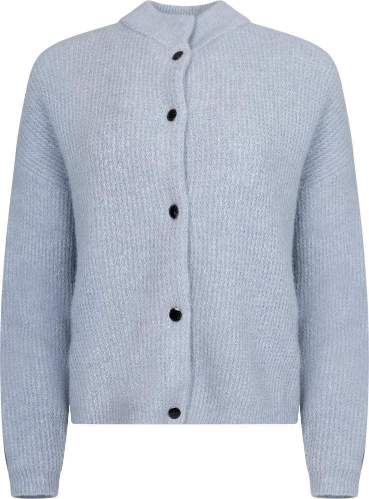 AlphaGZ Short Cardigan - Grey Blue Melange