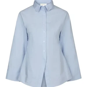 Caroli Poplin Shirt – Light Blue