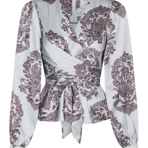 Rista Deco Drop Blouse – Light Blue