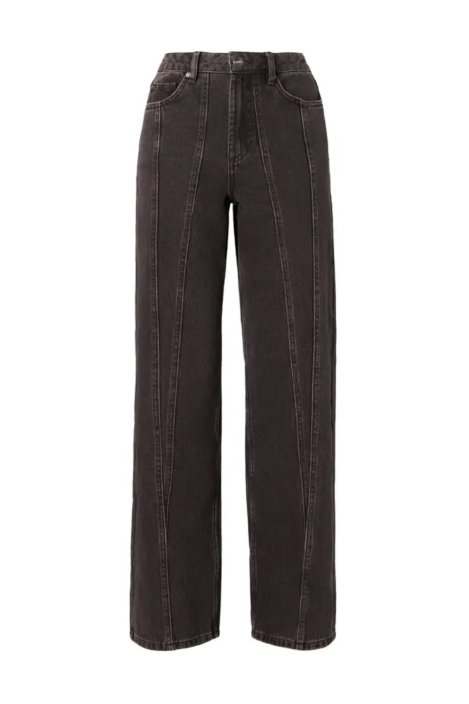 Katia High Rise Wide Jeans - Brown Wash