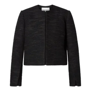 Ruthie Cropped Boucle Blazer – Black