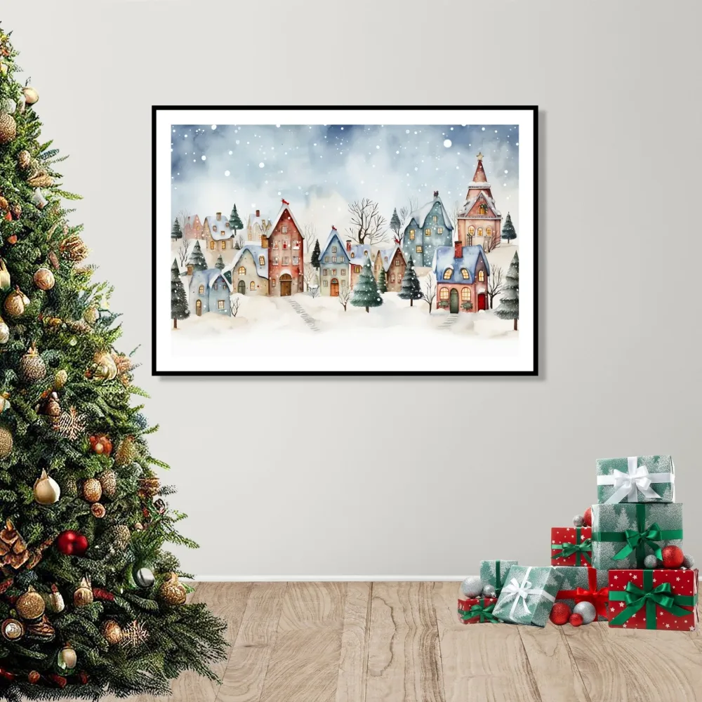 JULEBYEN No1 - PLAKAT OG LERRET - Bilde 2
