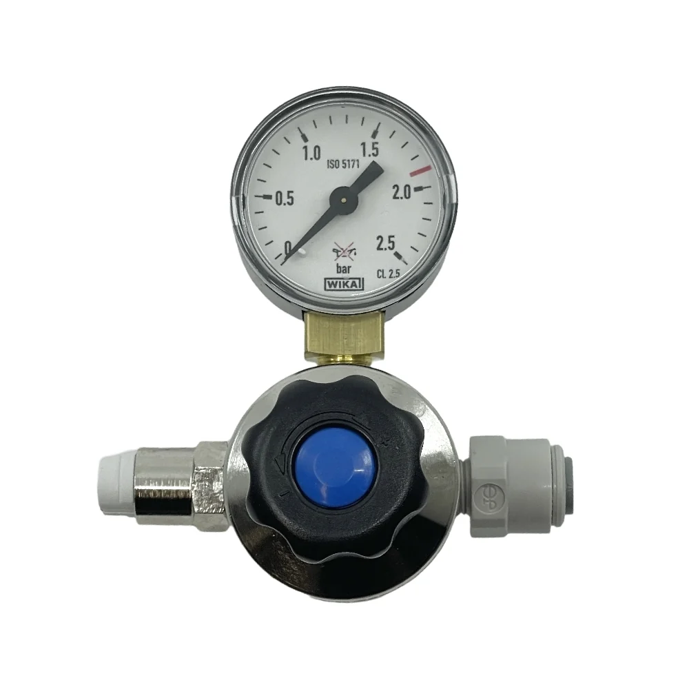 Oxyturbo Minor O2 - oksygen regulator med manometer og 1/4" John Guest tilkobling - Bilde 2