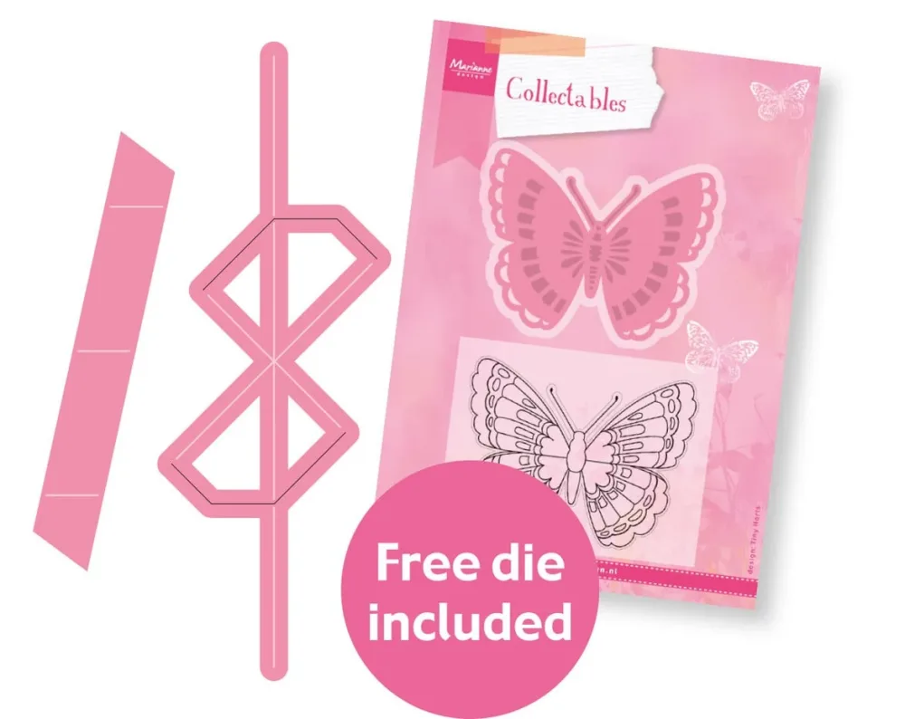 NYHET! Marianne Design - Collectables Pop & Twist Butterfly (COL1563) - Bilde 2