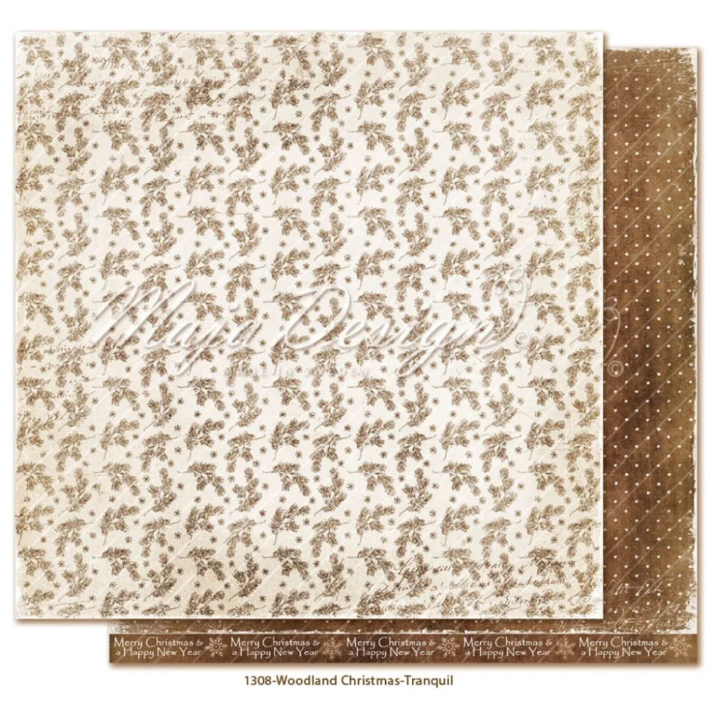 Maja Design Mønsterark, Woodland Christmas 12″x12″ (30x30cm) – Tranquil