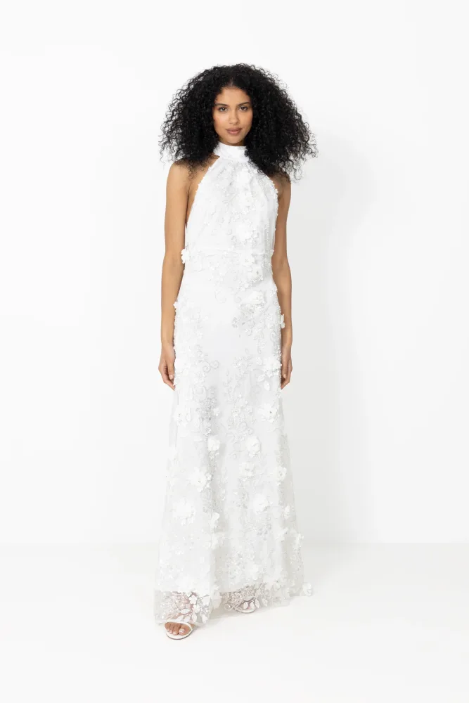 Lupita Maxi Dress - White Lace - Bilde 2