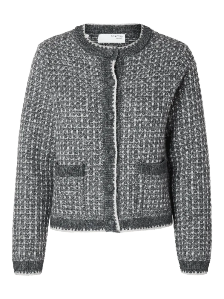 Sine Ls Knit Cardigan - Volcanic Ash Birch