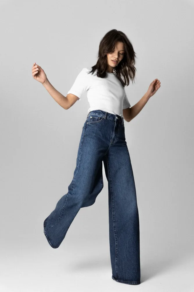 Pippa Rib Tee - White - Bilde 2