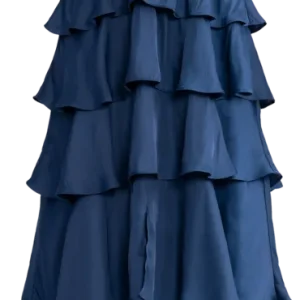 Ainsley Dress Solid – Indigo