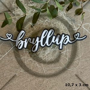 NYHET! Papirdesign – dies – Bryllup 4 – Pd1435